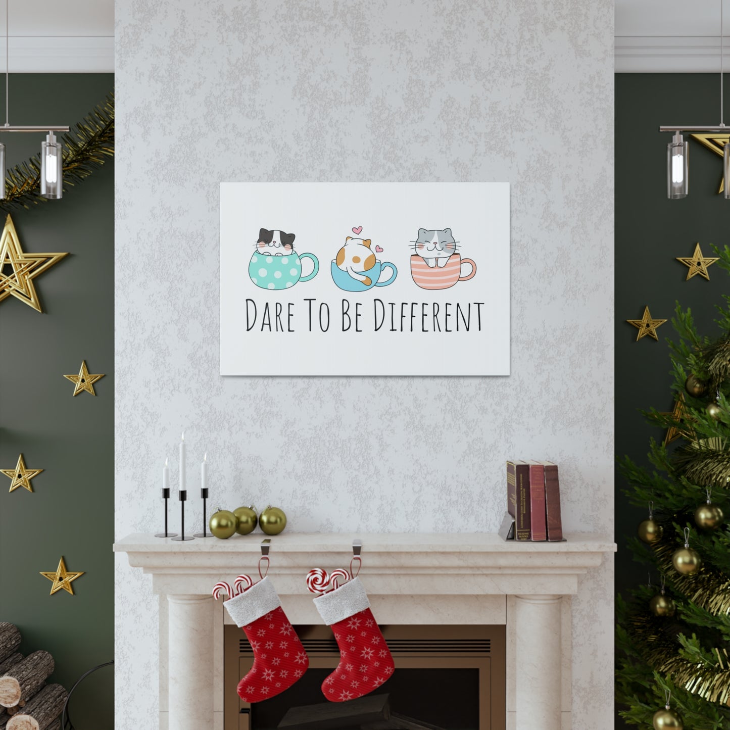 Canvas Wall Art 36x24 for Pet Lovers Gallery Wrap for Inspiration Wall Hanging Motivational Wall Decor Cat Art Inspirational Room Decor