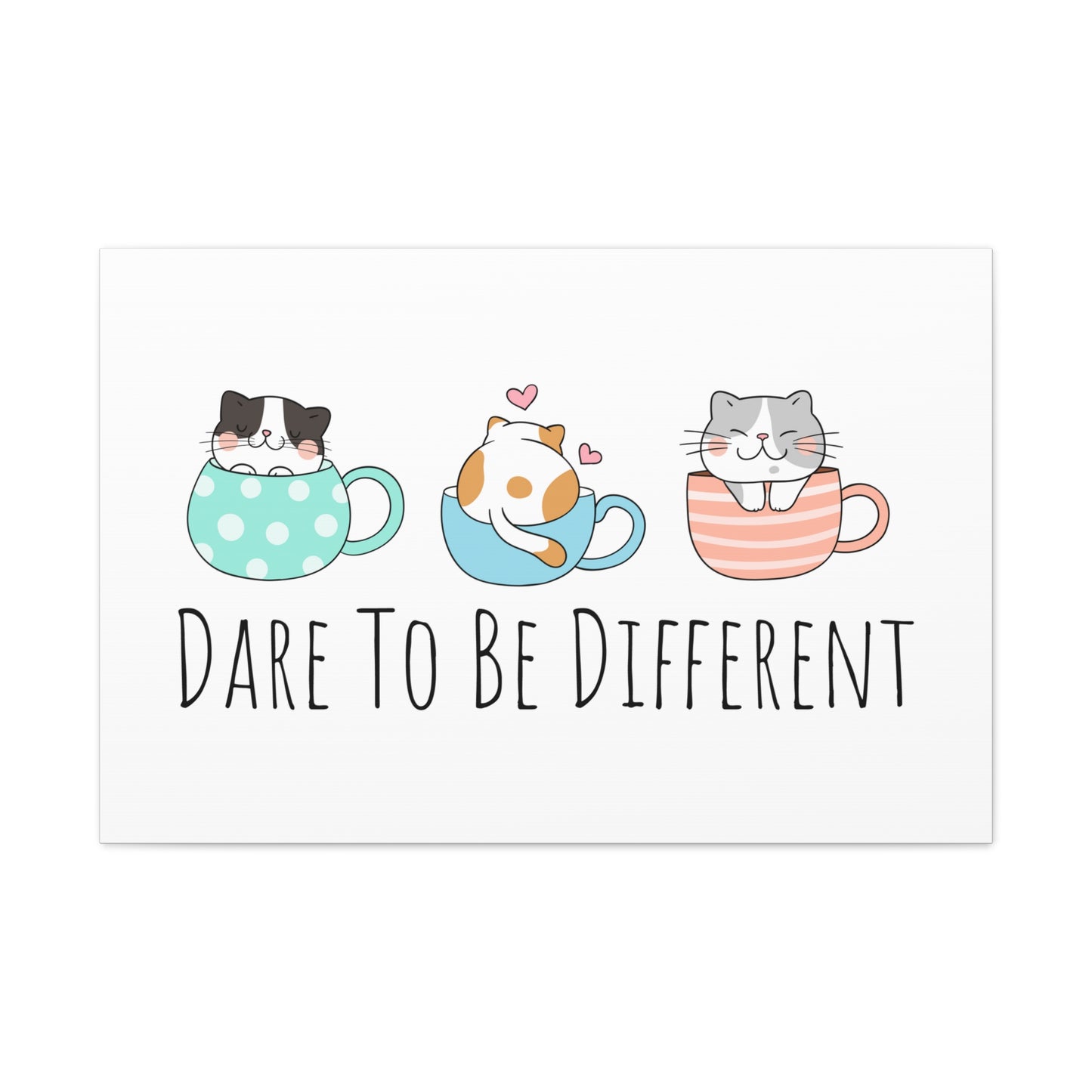 Canvas Wall Art 36x24 for Pet Lovers Gallery Wrap for Inspiration Wall Hanging Motivational Wall Decor Cat Art Inspirational Room Decor