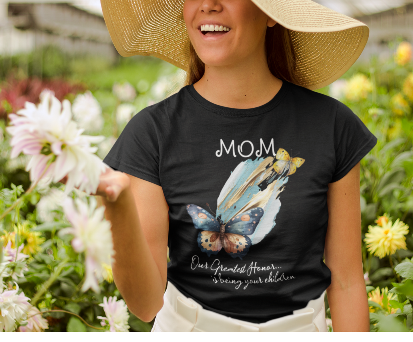 Mom Mothers Day T Shirt Gift for Birthday Shirt for Butterfly lovers for Mom