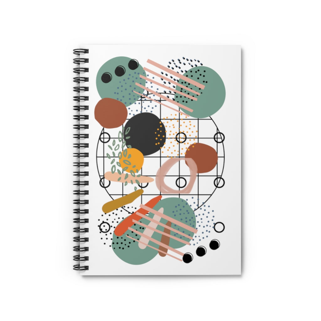 Earthy Abstract Spiral Notebook