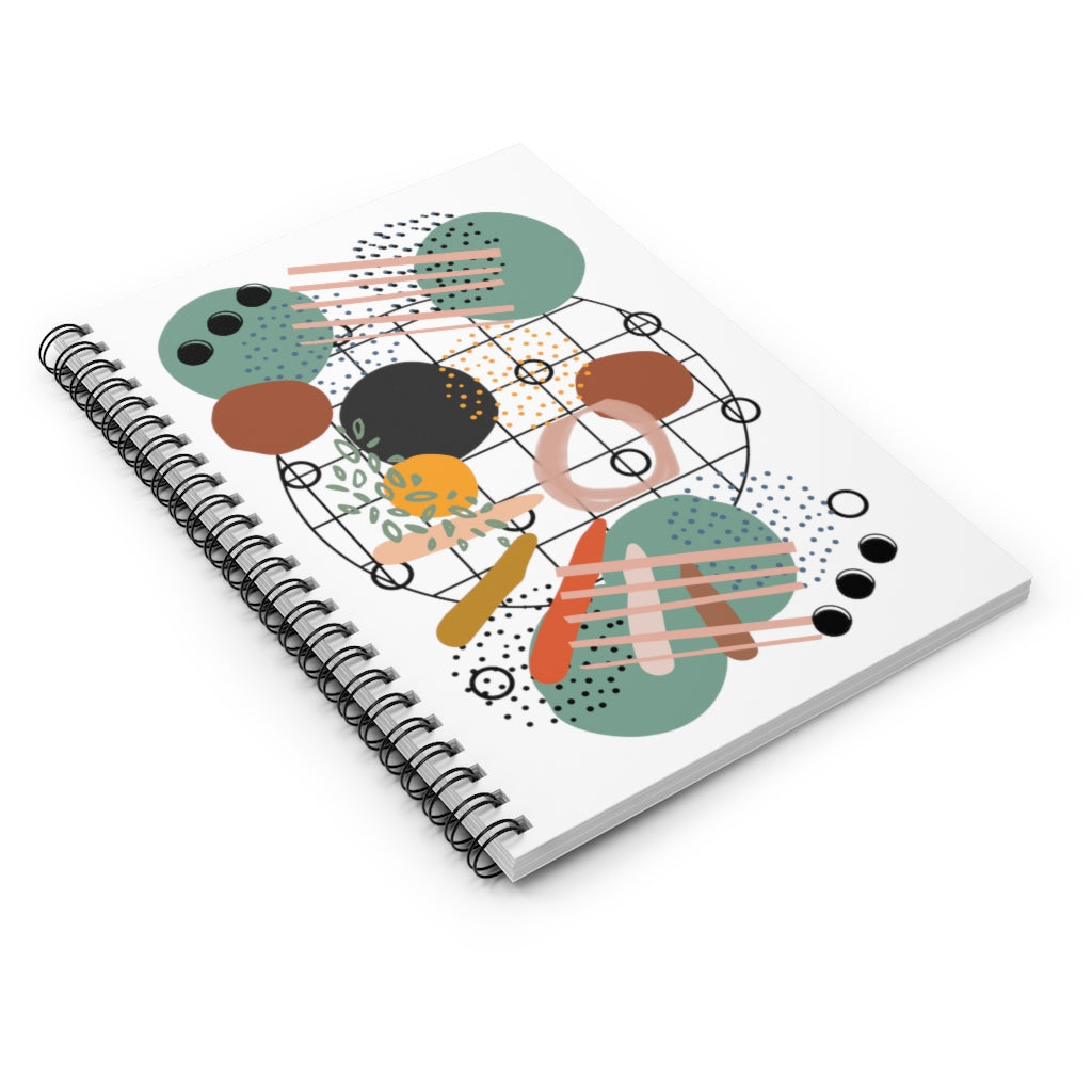 Earthy Abstract Spiral Notebook