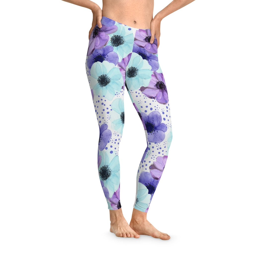 Purple Fusion Stretchy Leggings