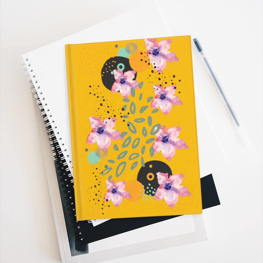 Pink Flower Abstract Journal