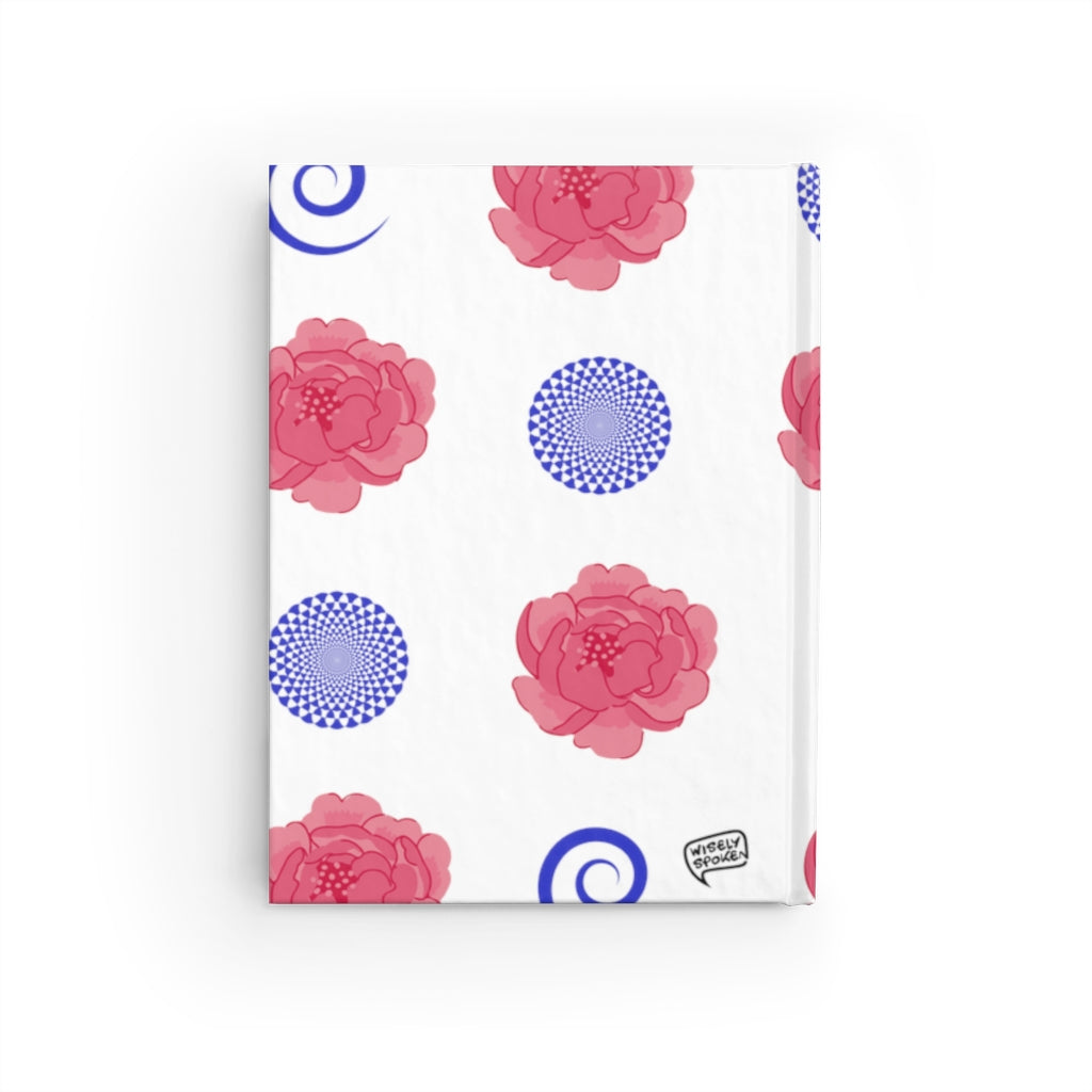 Peonies and Swirls Journal