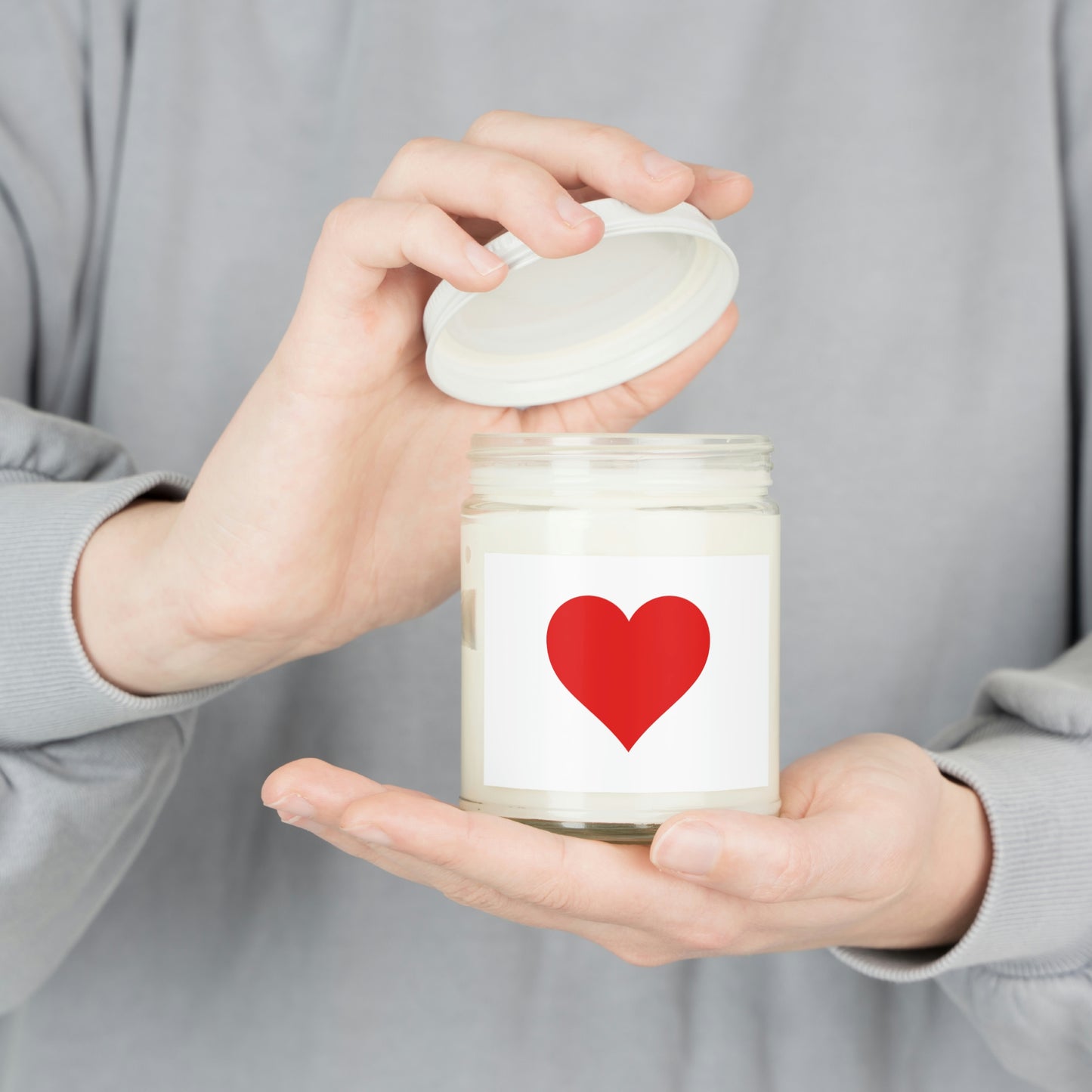 One Heart, One Love Scented Candle, 9oz - White