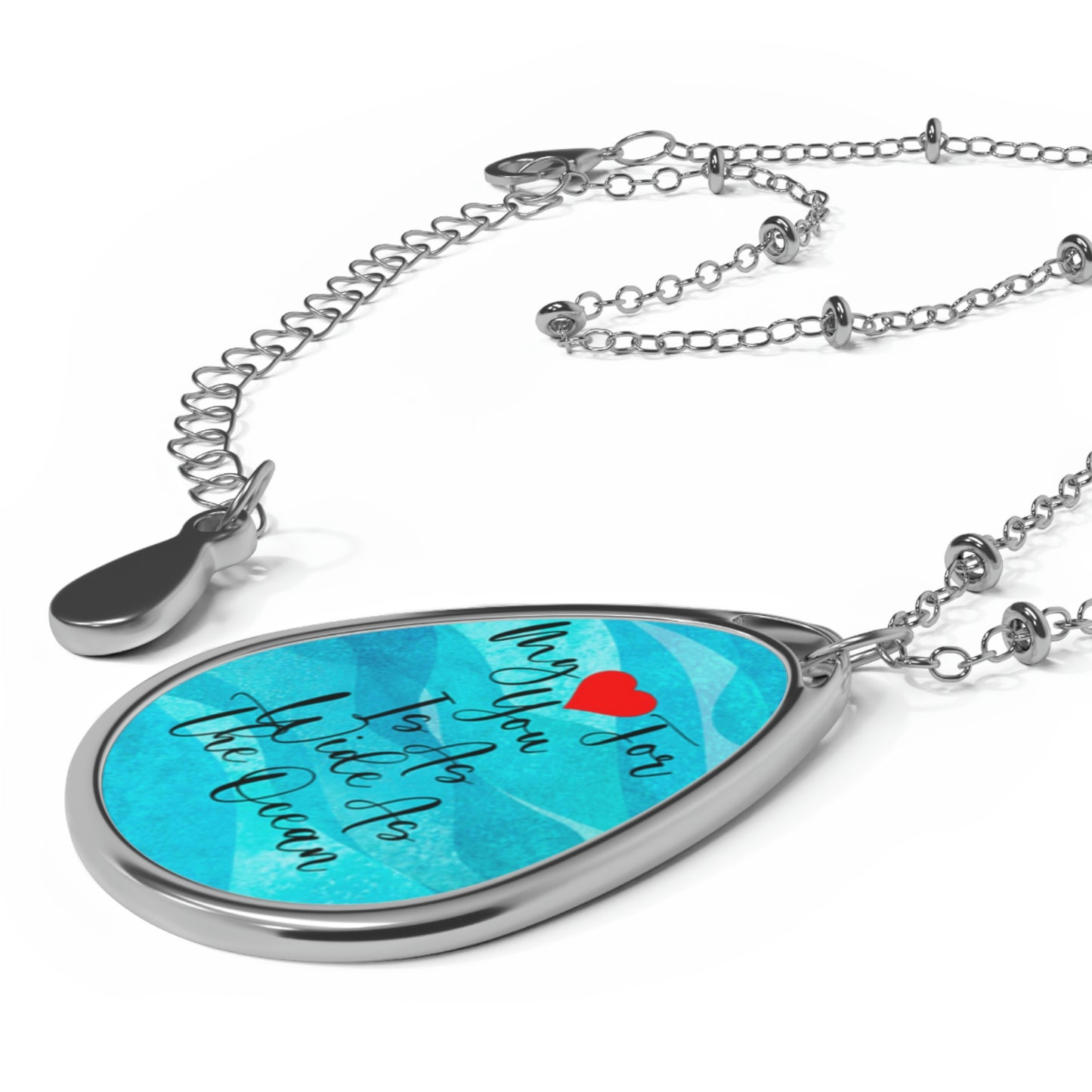 My Love For You Oval Necklace Valentine Jewelry