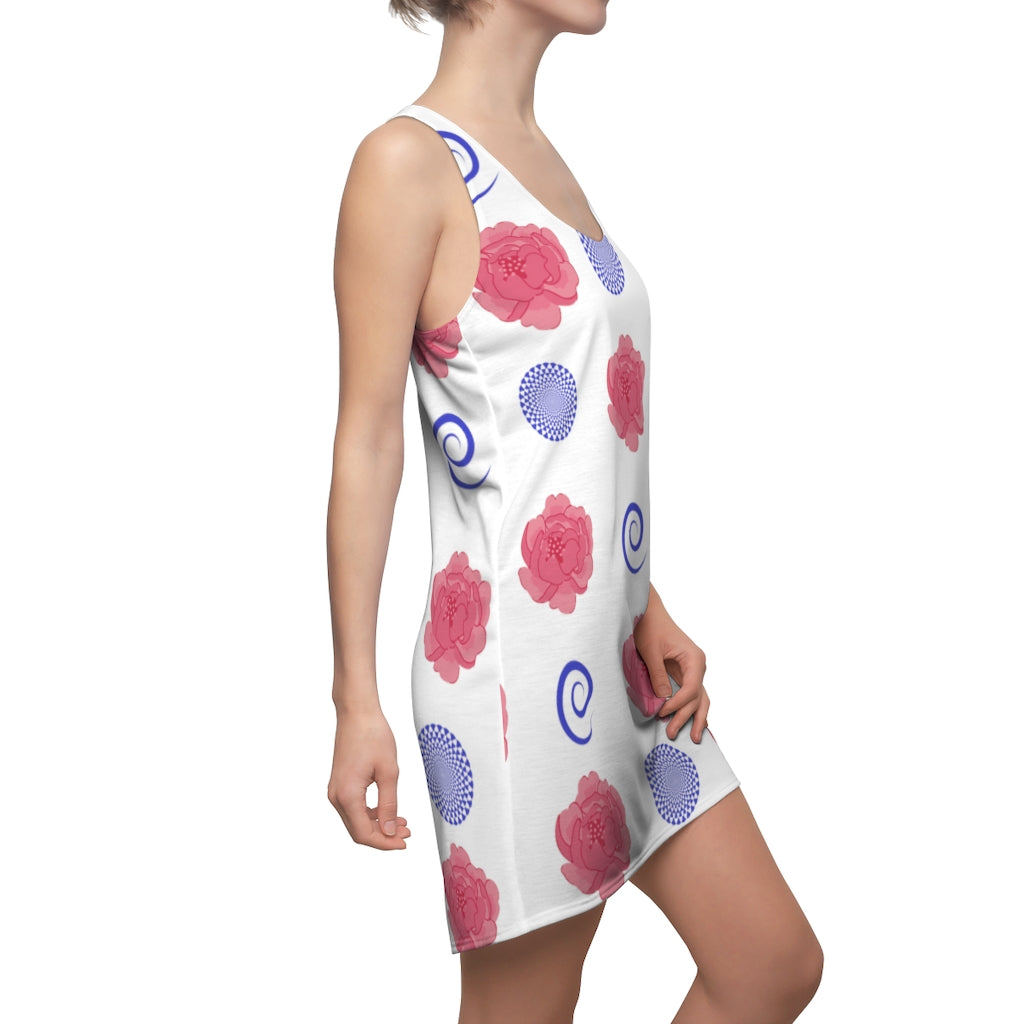 Peonies and Spirals Women's Racerback Dress