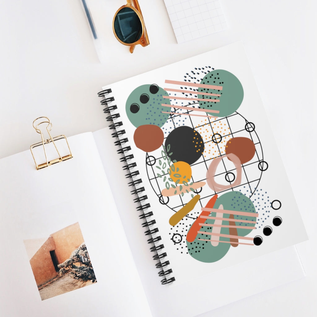 Earthy Abstract Spiral Notebook