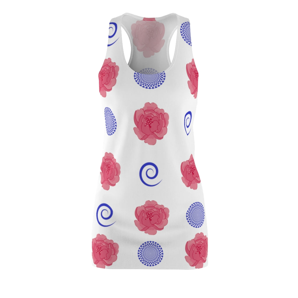 Peonies and Spirals Women's Racerback Dress
