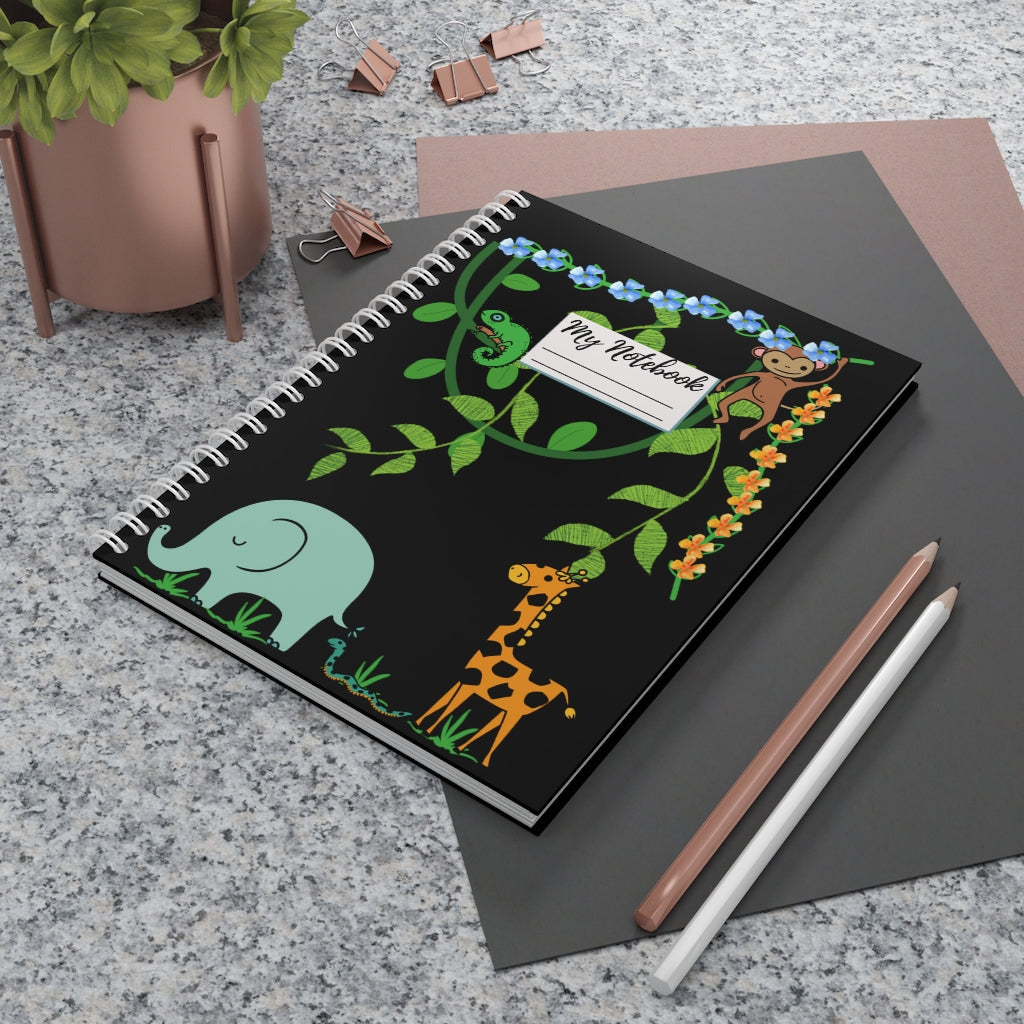 Jungle Animals 2 Spiral Notebook