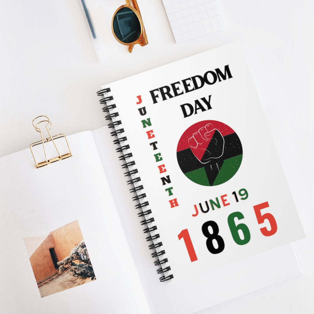 Freedom Day 1865 Spiral Notebook