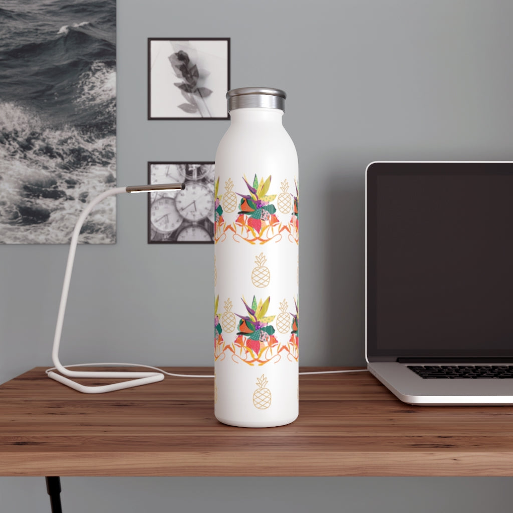 Tropical Pineapple Slim Water Bottle