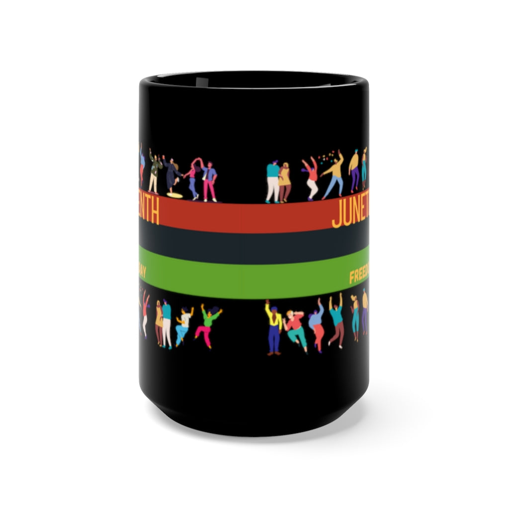Juneteenth 15oz Mug Black