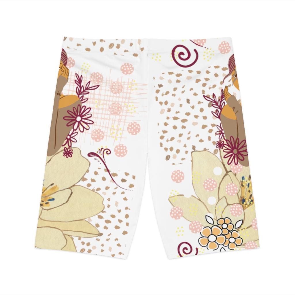 Woman in Wine Women's Bike Shorts
