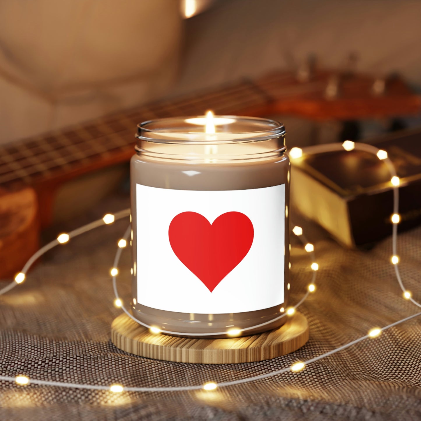 One Heart, One Love Scented Candle, 9oz - White