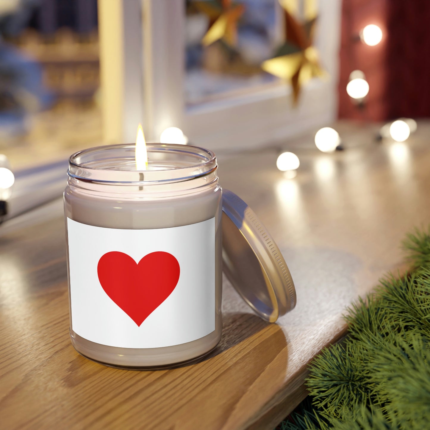 One Heart, One Love Scented Candle, 9oz - White