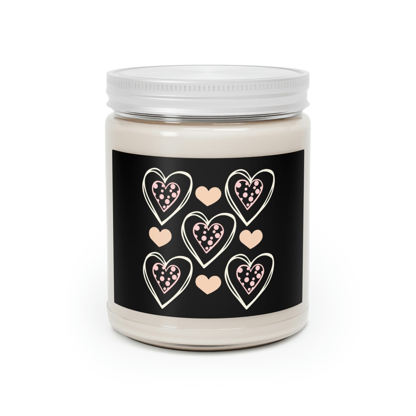 Hearts in Hearts Scented Candle, 9oz - Black