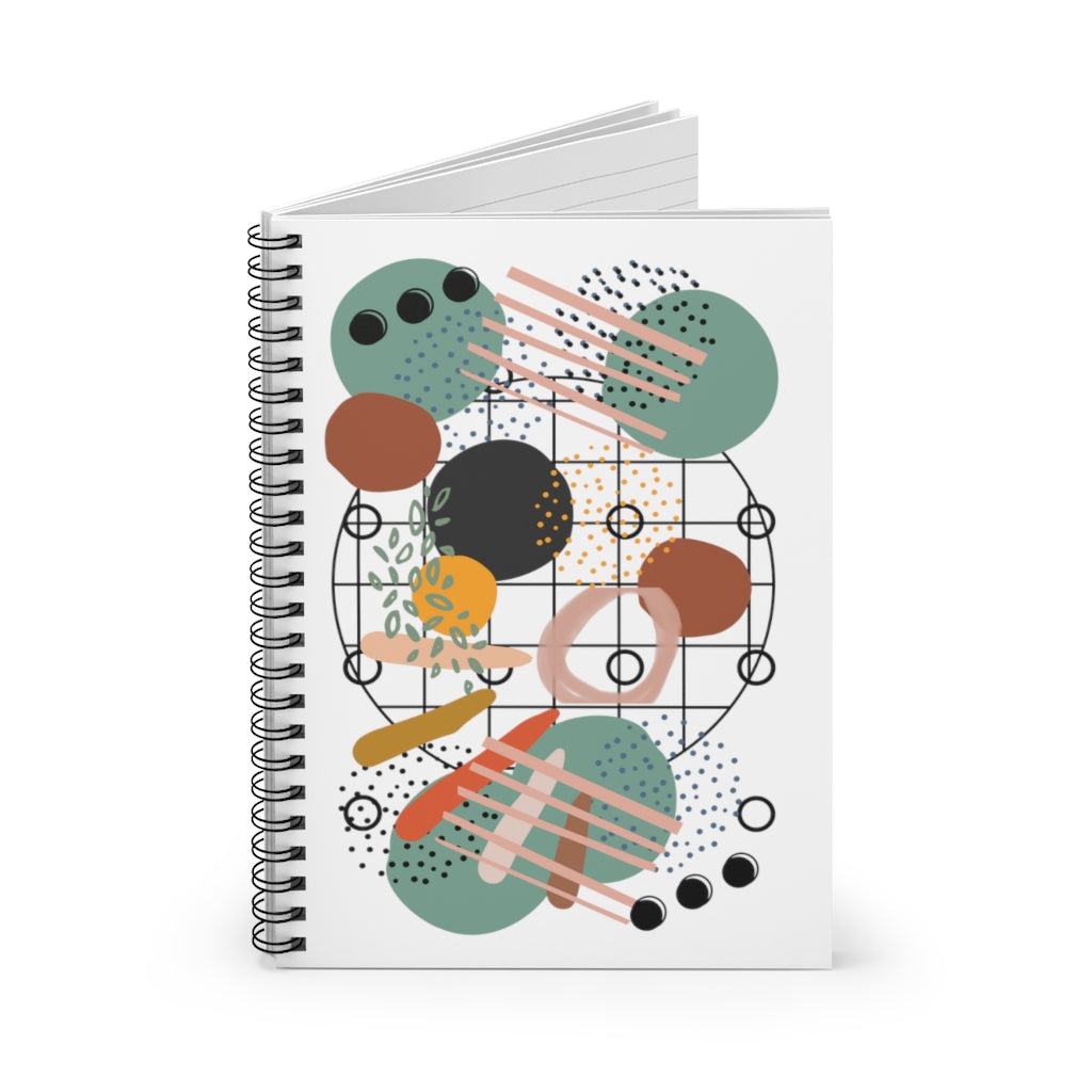 Earthy Abstract Spiral Notebook