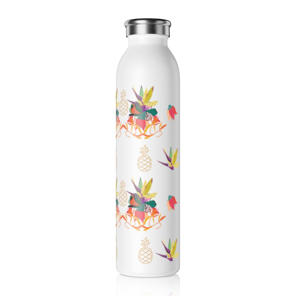 Tropical Pineapple Slim Water Bottle