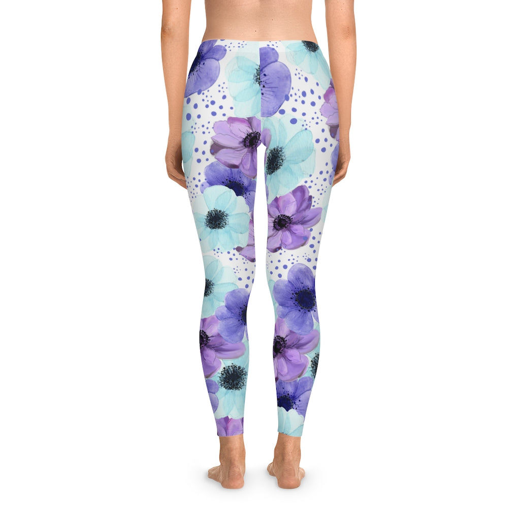 Purple Fusion Stretchy Leggings
