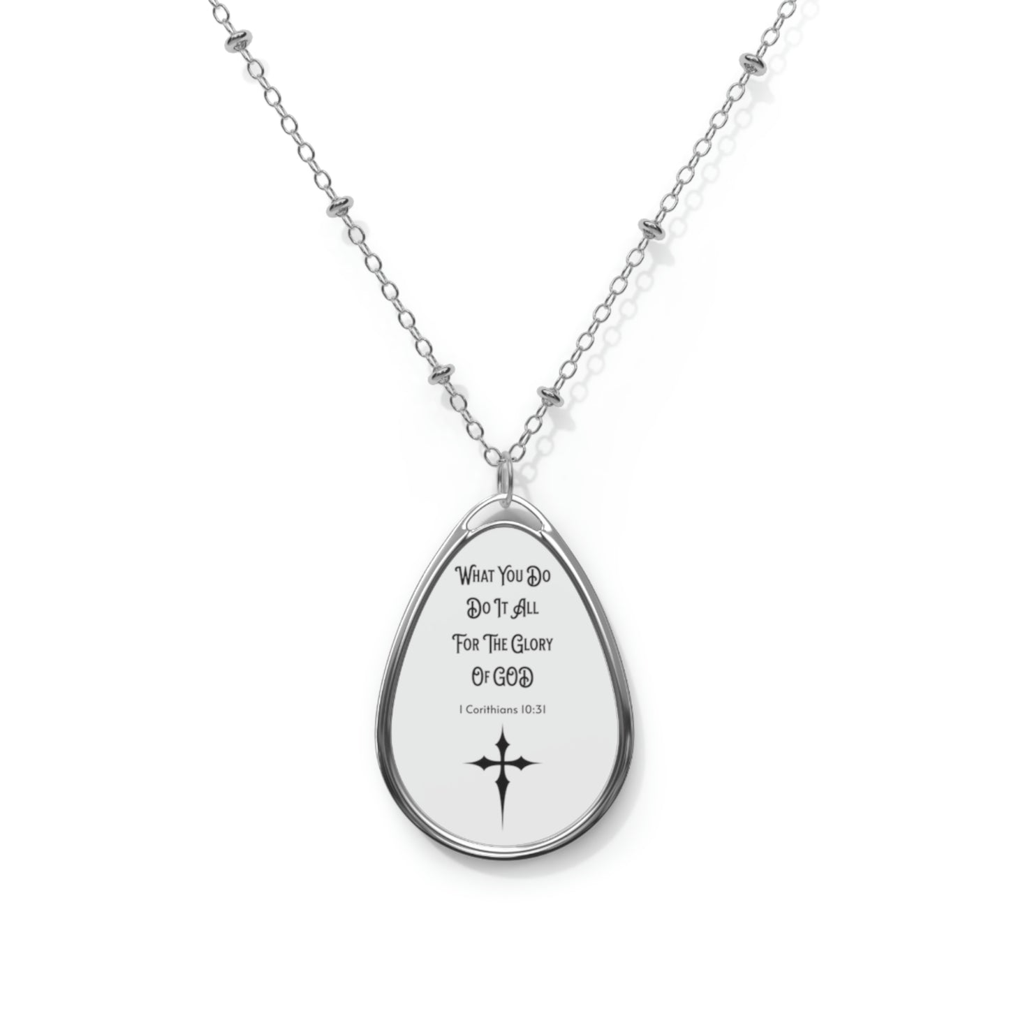 Religious Saying Necklace for Gift for Men Women and Children for Easter
