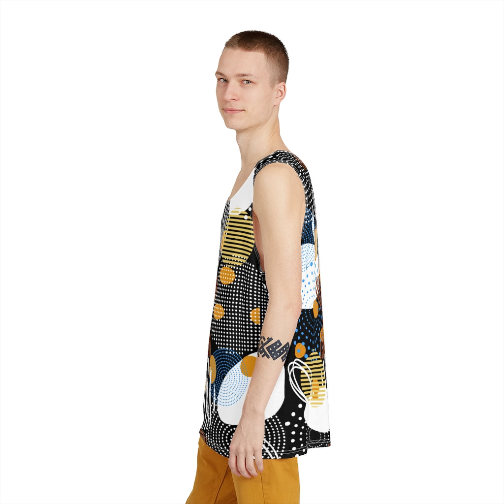 Circles Bars and Rocks Men's Tank