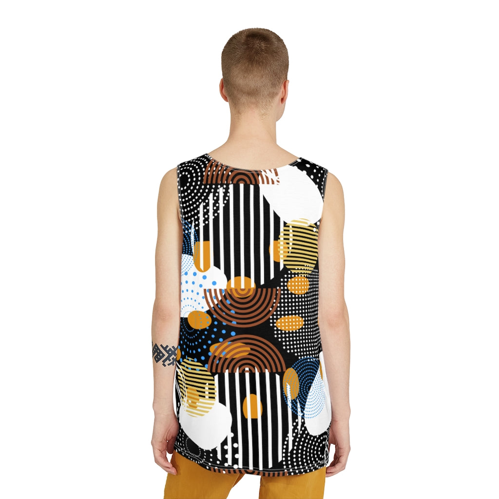 Circles Bars and Rocks Men's Tank