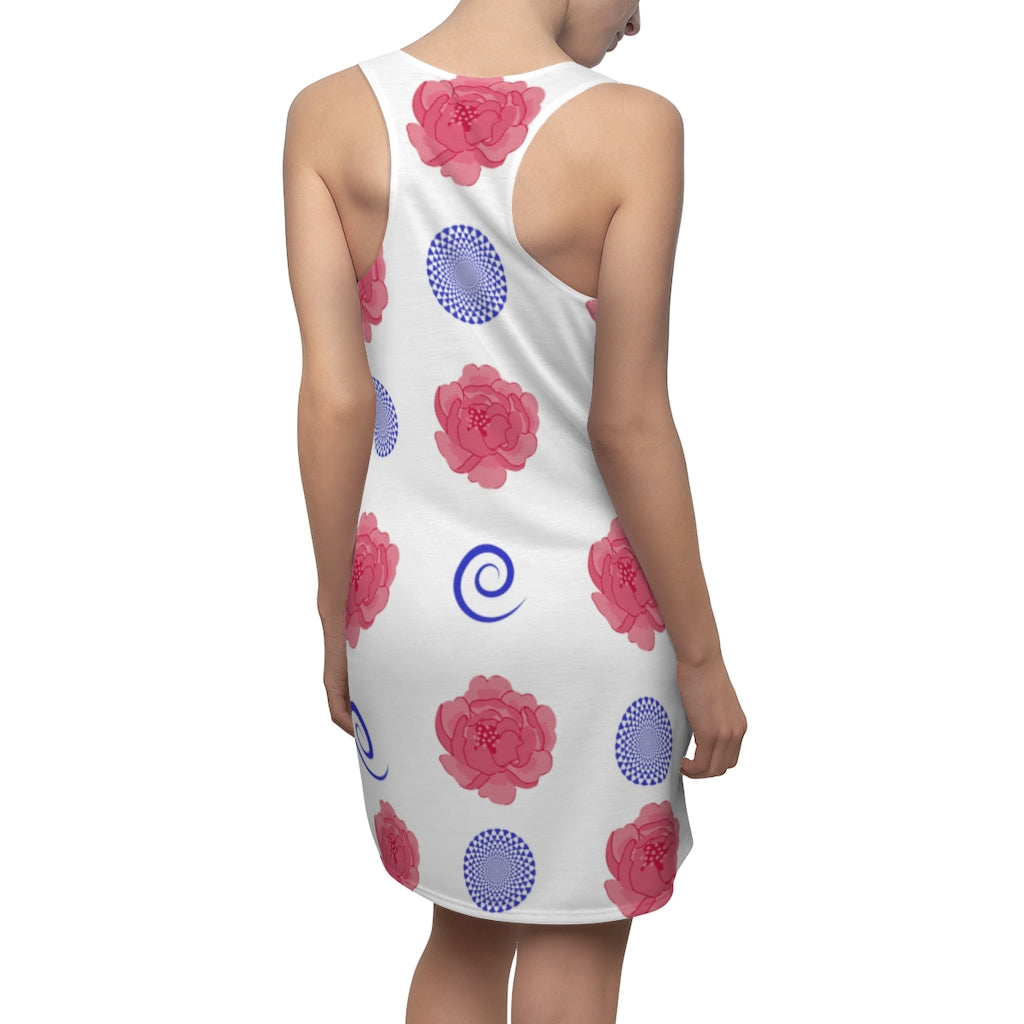 Peonies and Spirals Women's Racerback Dress