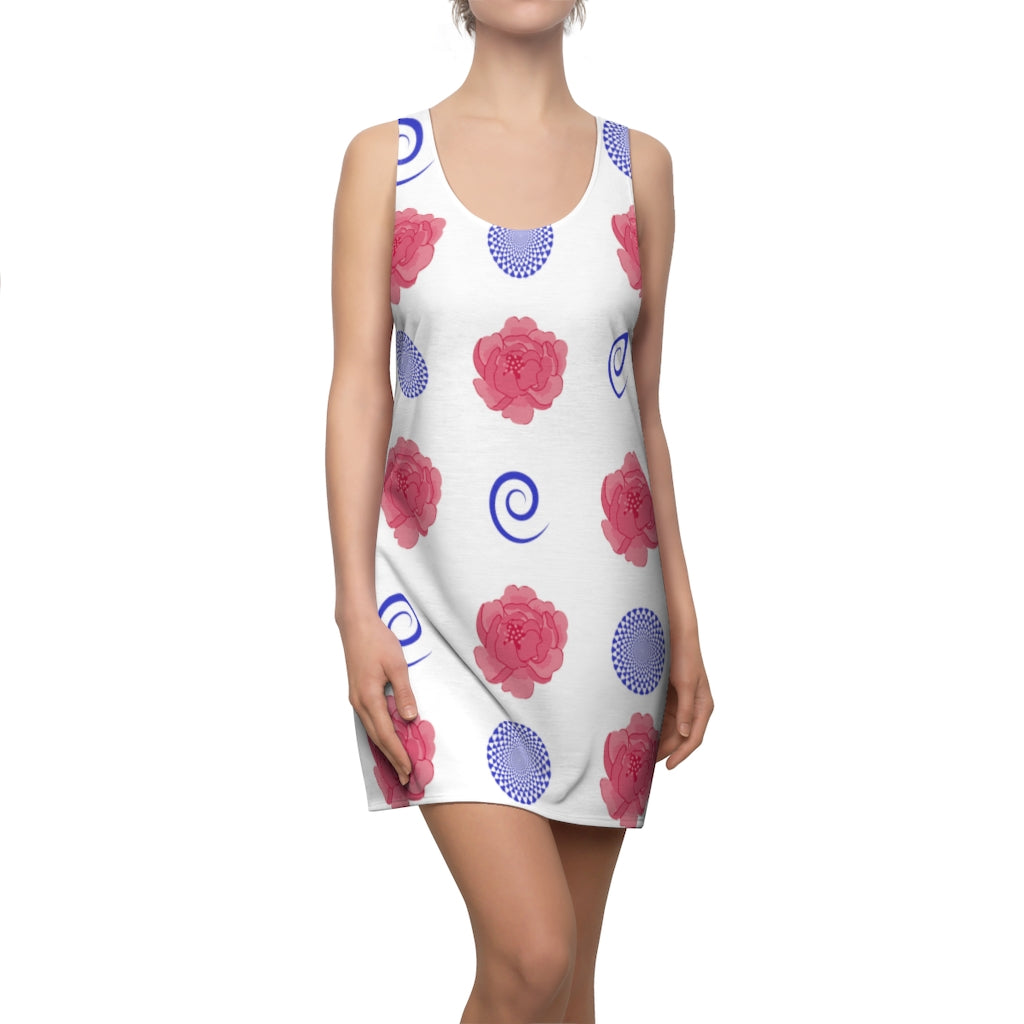 Peonies and Spirals Women's Racerback Dress