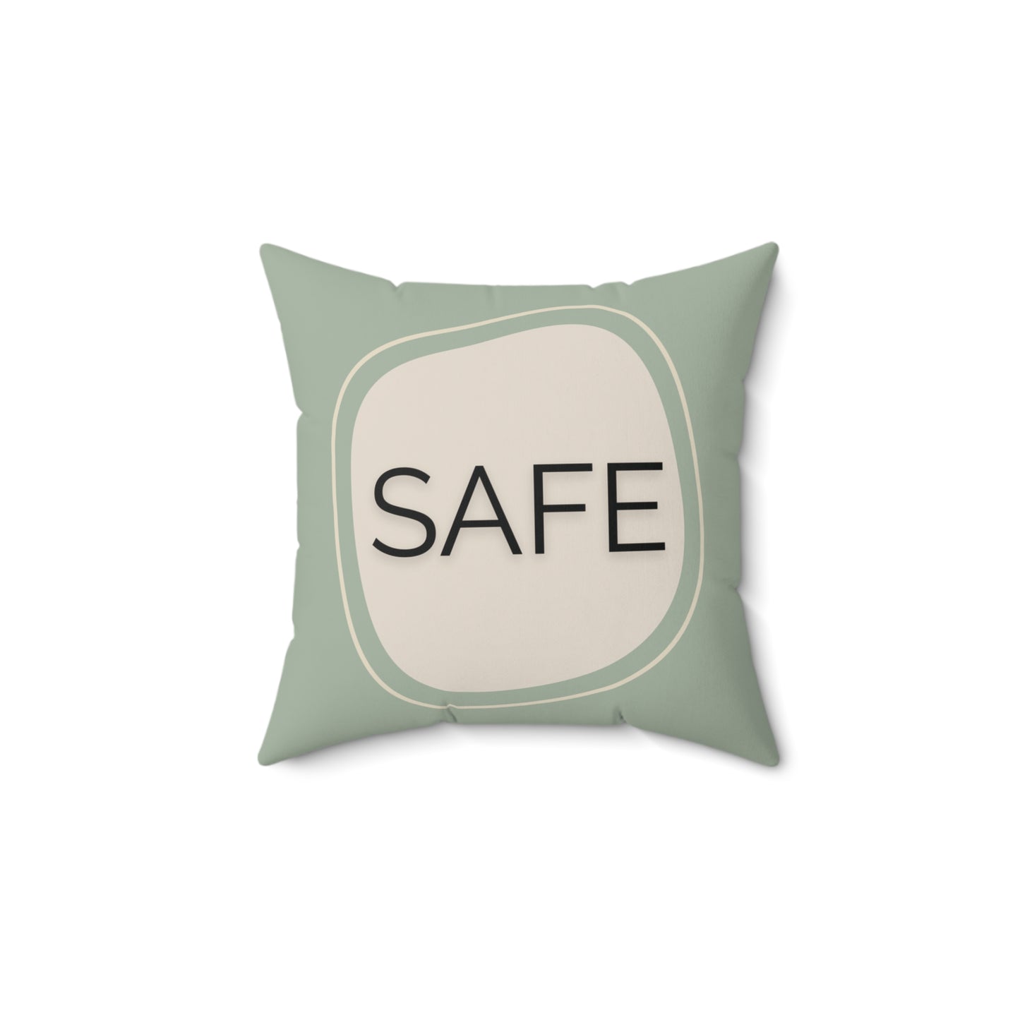 Safe Throw Pillow Supportive Space Collection  Therapy Room Décor Calming Affirmation Cushion for Teens and Adults Emotional Regulation