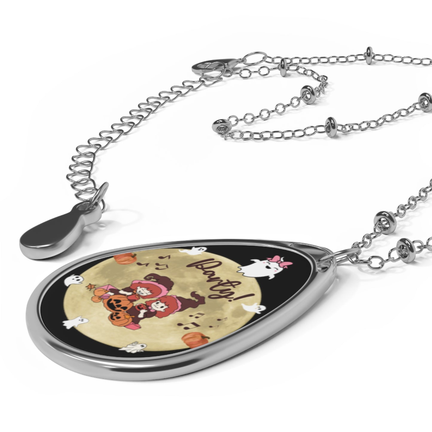Halloween Jewelry Vintage Aesthetics Retro Fall Enchantment Picnic Party Jewelry Sisterhood Pendant Unique Festive Design Fall Gift Autumn Fashion Necklace