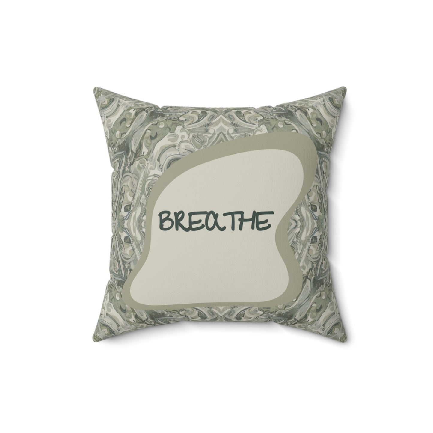 Breathe Pillow Calming Decor for Neurodiverse & Anxiety-Friendly Spaces Sensory Support Calming Cushion Therapist Gift Grounding Decor