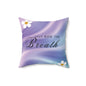 Stay With The Breath Lavender Gradient Meditation Cushion  Calming Reversible Therapy Pillow for Neurodiverse Sensory-Support Spaces