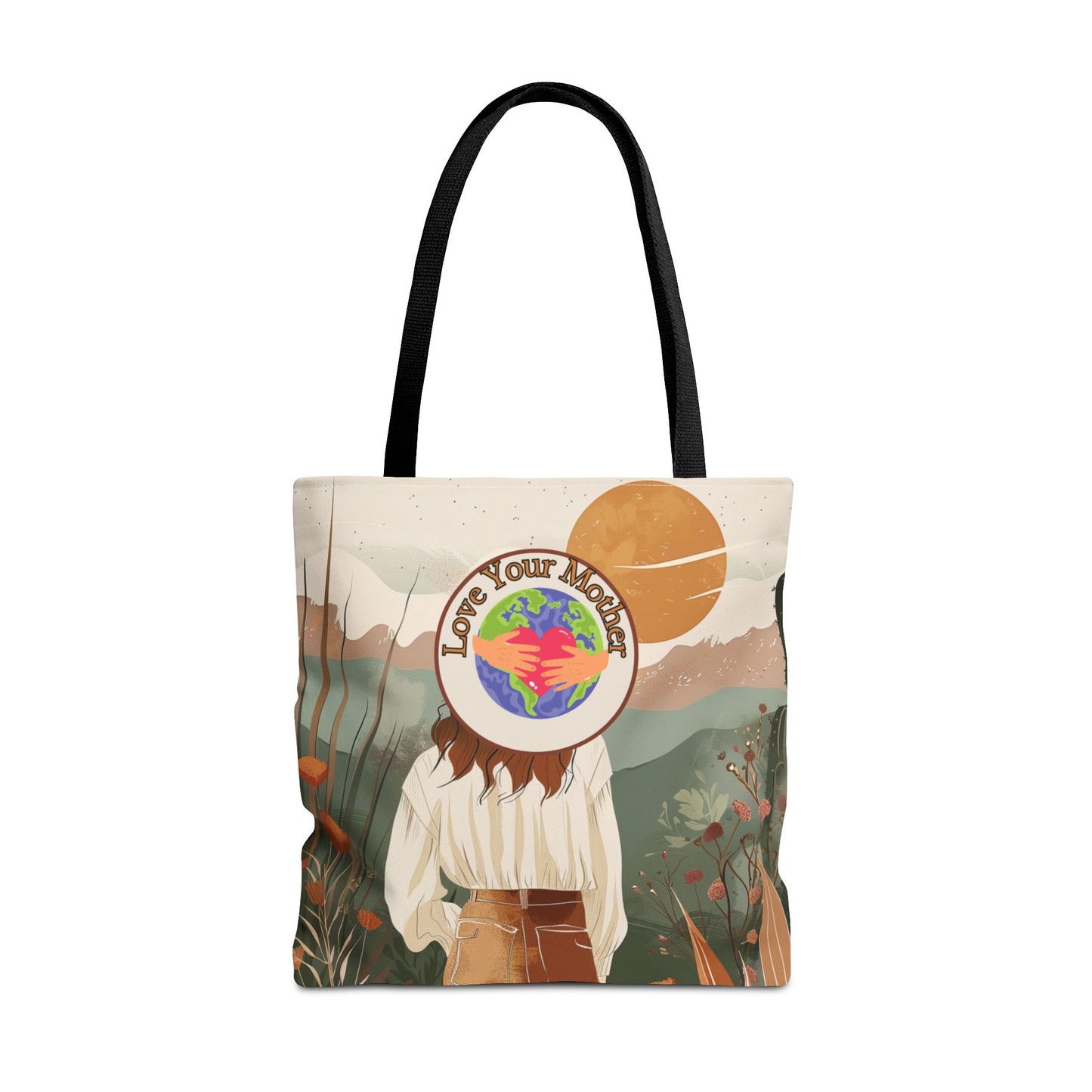 Environmental Earth Conscious Message Tote Eco Awareness Statement Earth Day Gift For Her Sustainable Woman-Owned Brand Stylish Boho Tote