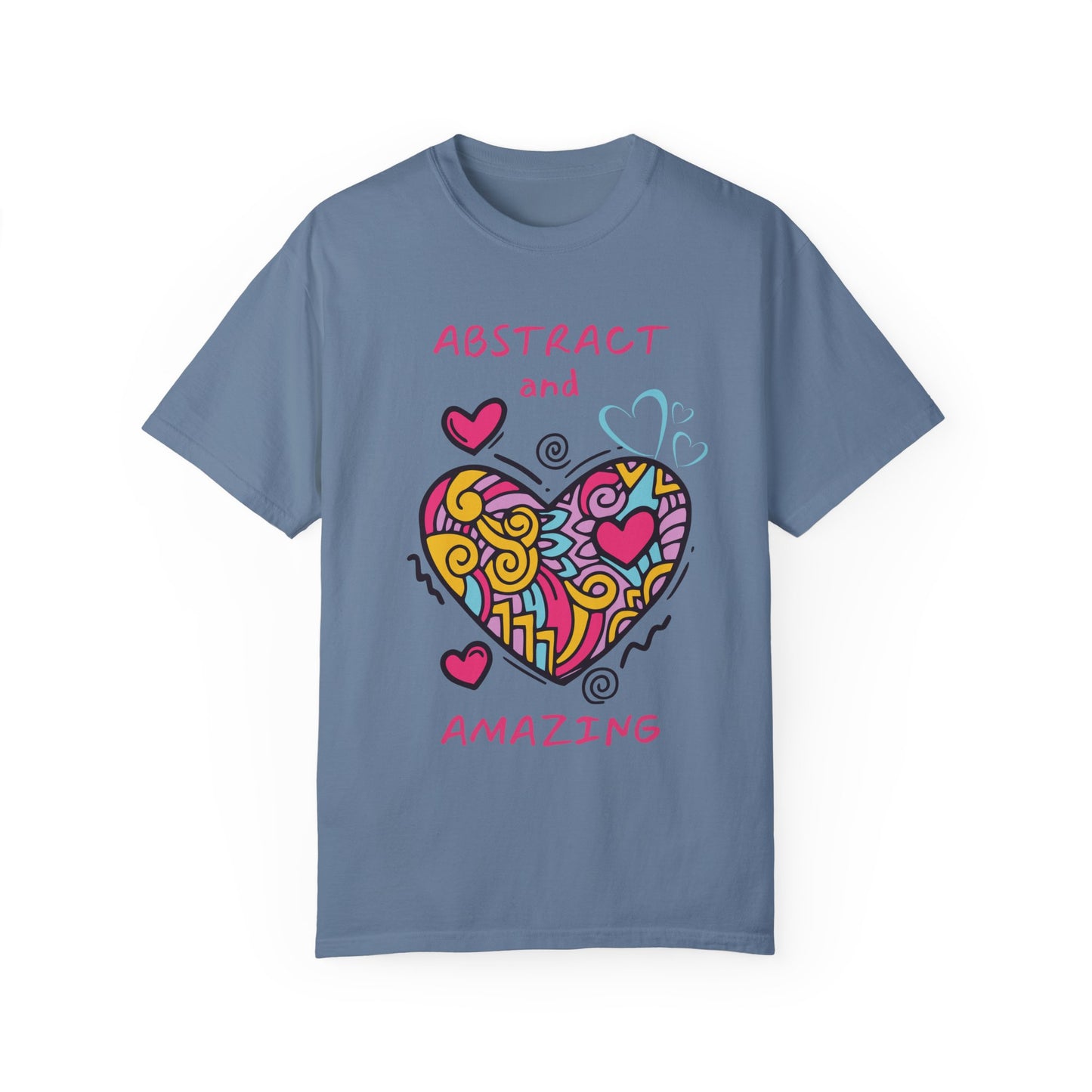 Neurodiverse Fashion Statement T Shirt for Valentine's Day Colorful Doodle Design Creative Expression Shirt Vibrant Abstract Art Tee Unique Heart Design