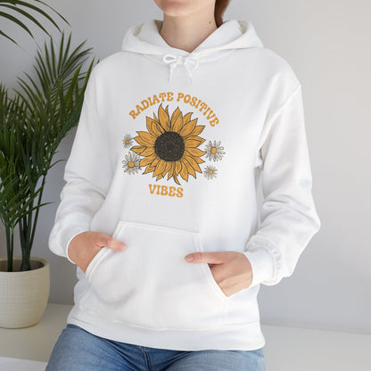 Boho Sunflower Hoodie for Nature Lovers Positive Message Flower Hoodie Motivational Message Inspirational Fashion Clothing for Comfort Wear