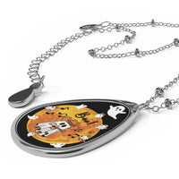 Halloween Ghost Fashion Necklace Spooky Ghouls Mystical Jewelry Chain Halloween Gift for Musicians