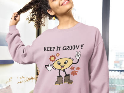 Playful Retro Sweatshirt for Gen Z Trendsetters and Lovers of Modern Positivity and Boho enthusiasts Motivational Crewneck Shirt Vintage Inspired Fashion
