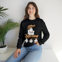 Halloween Boo Squad Sweatshirt for lovers of Ghouls Fall Crewneck Autumn Fashion Funny Ghost Shirt