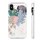 Abstract in Pink and Green Tough Phone Case