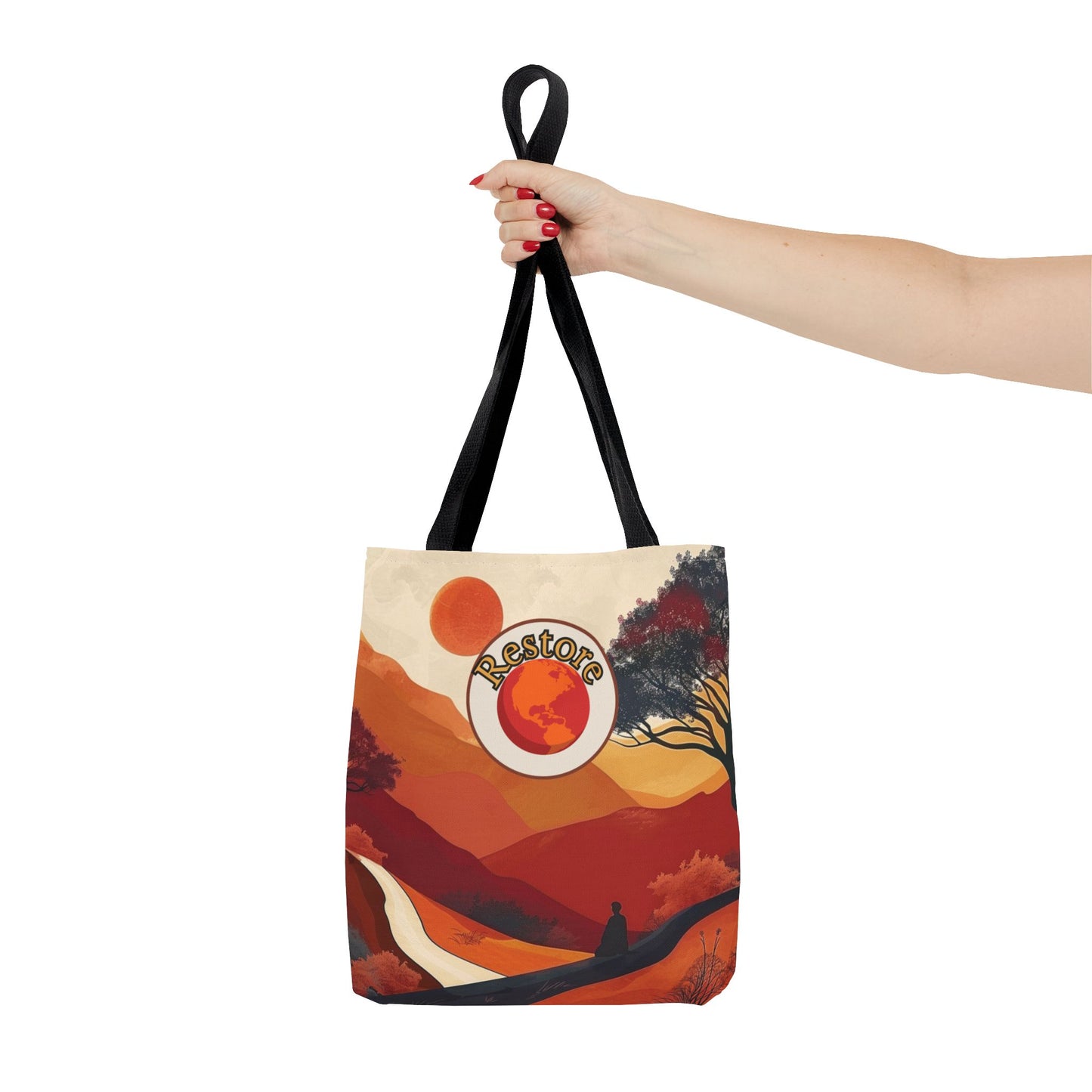 Eco-Friendly Earth Day Reusable Nature Tote Sustainable Planet Protector Lifestyle Gift High Quality Tote Bag Restore The Earth Message