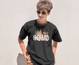 Squad T shirt Men and Women Casual Black Top for Hanging with Friends for Community