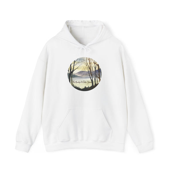 Adventure Hoodie Watercolor Outdoor Mountain and Lake Scene for Hikers Campers Nature Lovers Sweatshirt For Outdoor Lovers