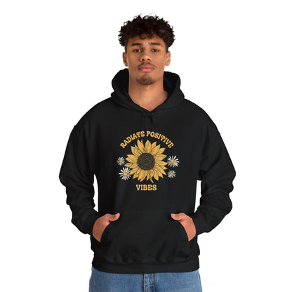 Boho Sunflower Hoodie for Nature Lovers Positive Message Flower Hoodie Motivational Message Inspirational Fashion Clothing for Comfort Wear