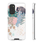 Abstract in Pink and Green Tough Phone Case