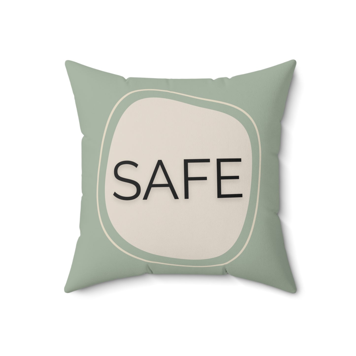Safe Throw Pillow Supportive Space Collection  Therapy Room Décor Calming Affirmation Cushion for Teens and Adults Emotional Regulation