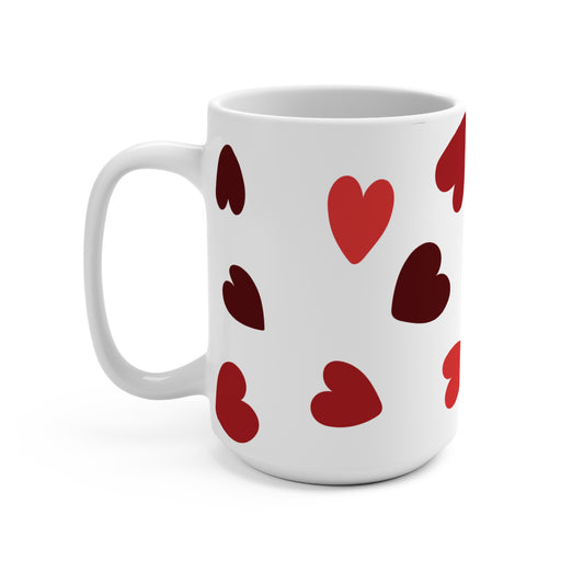 Valentine's Coffee Mug Gift Love-Themed Drinkware Unique Heart-Pattern Design Gift Idea for Lovers of Coffee And V-Day Special Occasion Mug