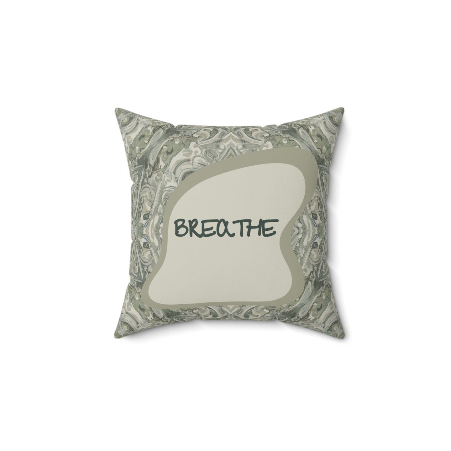 Breathe Pillow Calming Decor for Neurodiverse & Anxiety-Friendly Spaces Sensory Support Calming Cushion Therapist Gift Grounding Decor