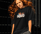 Squad T shirt Men and Women Casual Black Top for Hanging with Friends for Community