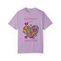 Neurodiverse Fashion Statement T Shirt for Valentine's Day Colorful Doodle Design Creative Expression Shirt Vibrant Abstract Art Tee Unique Heart Design